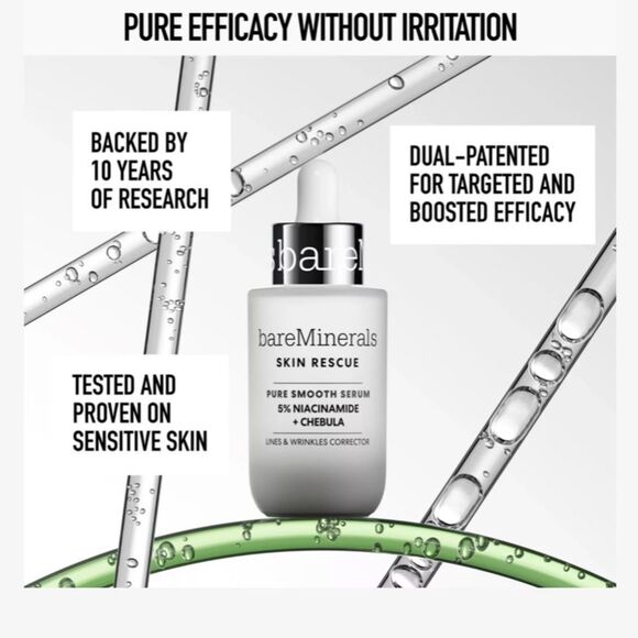 BARE MINERALS SKIN RESCUE Pure Glow Serum with 10% Vitamin C Complex New FullSz - Picture 4 of 8